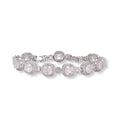Yolina Silver Cushion Tennis Bacelet