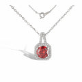 Zéphyrine Ruby Round Necklace & Earrings Set